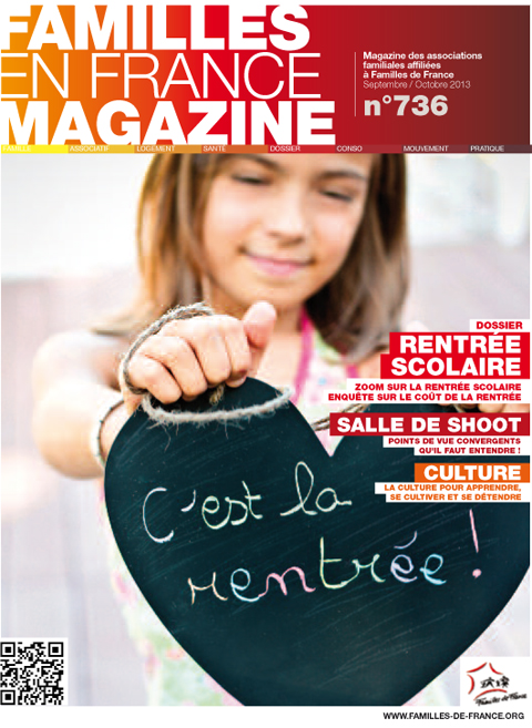 Magazine 736 - Rentrée scolaire | Familles de France